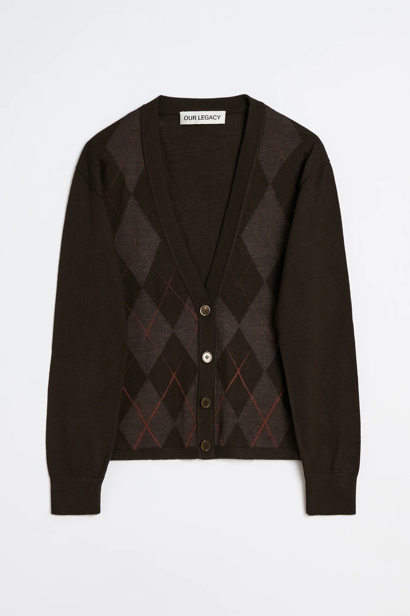 Our Legacy Ivy Cardigan Pub Argyle Fine Wool - 1
