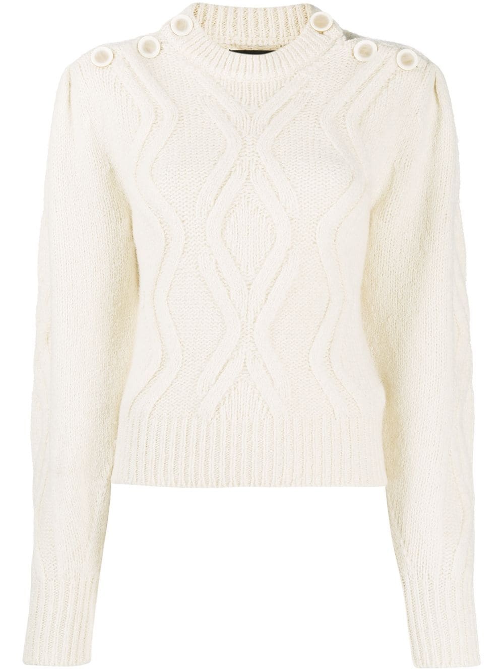 chunky cable knit jumper - 1