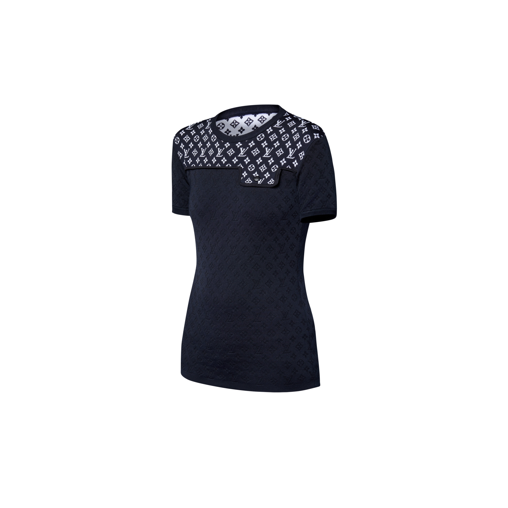 Monogram Jacquard Knit Top - 2