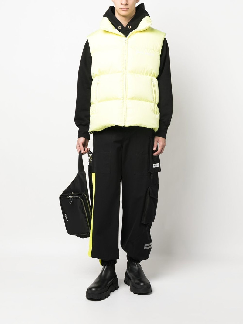 Palm Angels zip-fastening padded jacket outlook