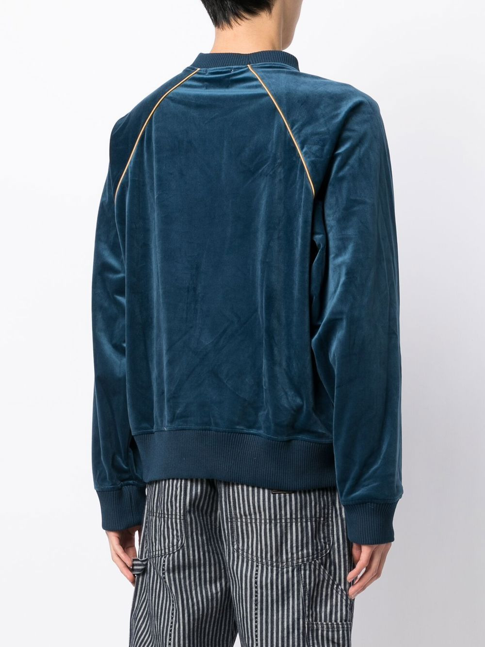 Crest-embroidered sweatshirt - 4