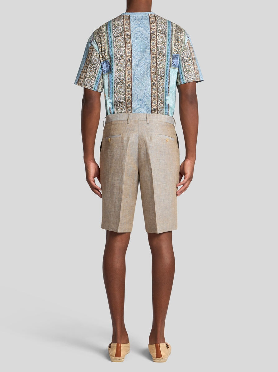ROMA LINEN BERMUDA SHORTS - 4