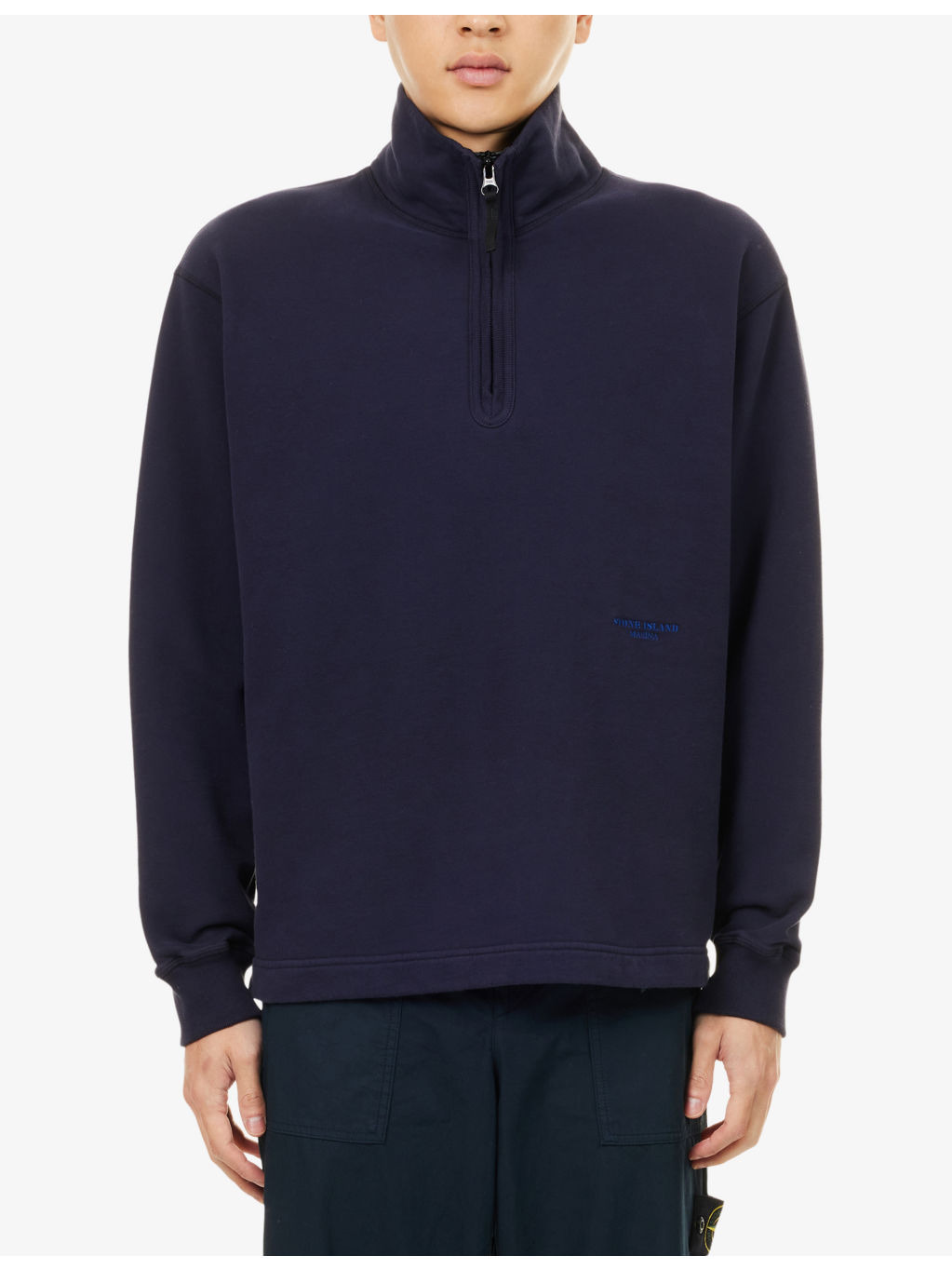 Marina Long-Sleeve Brushed-Cotton Sweatshirt - 3