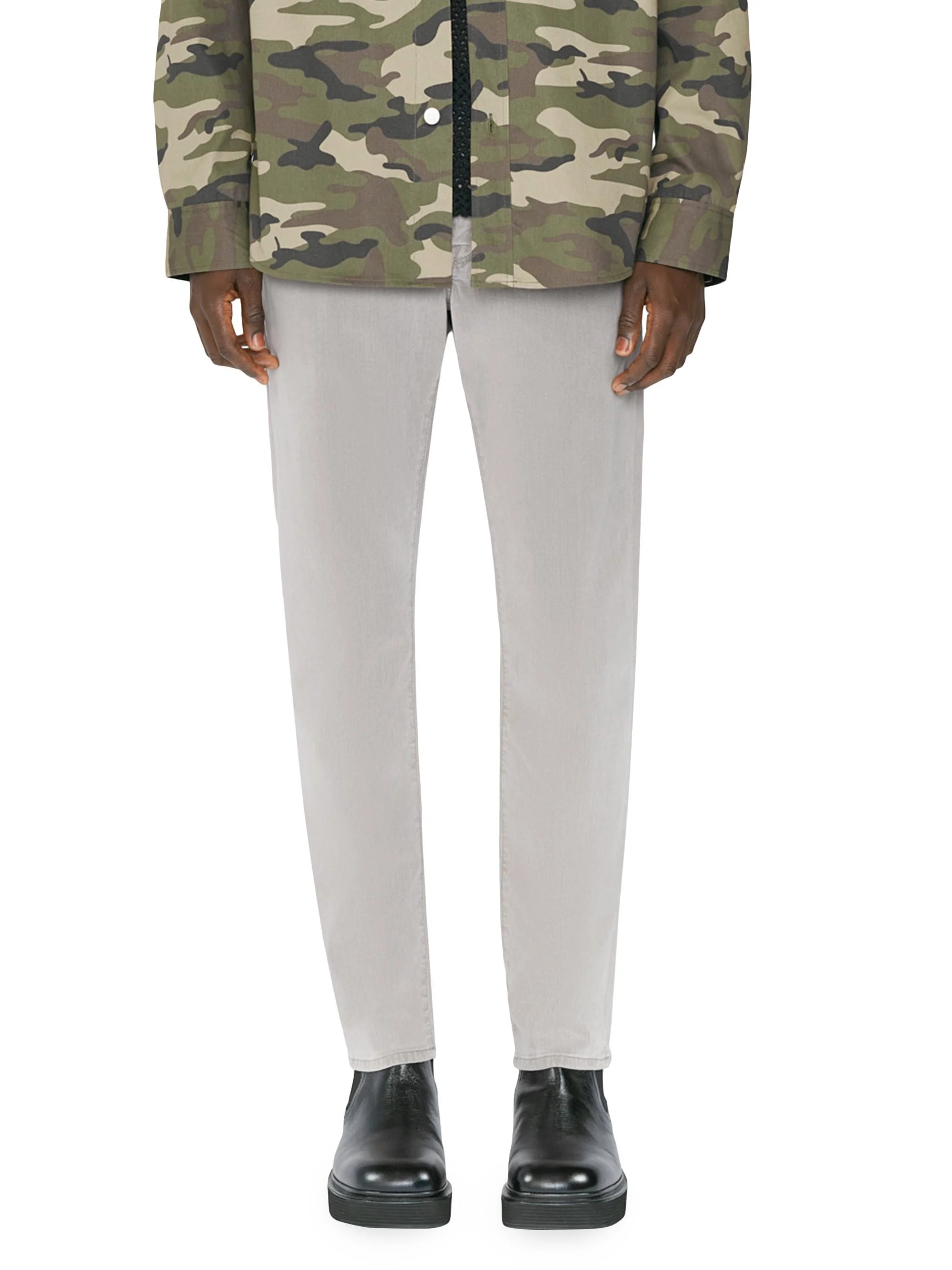 Men's L'Homme Slim-Fit Jeans - Stone Grey - 1