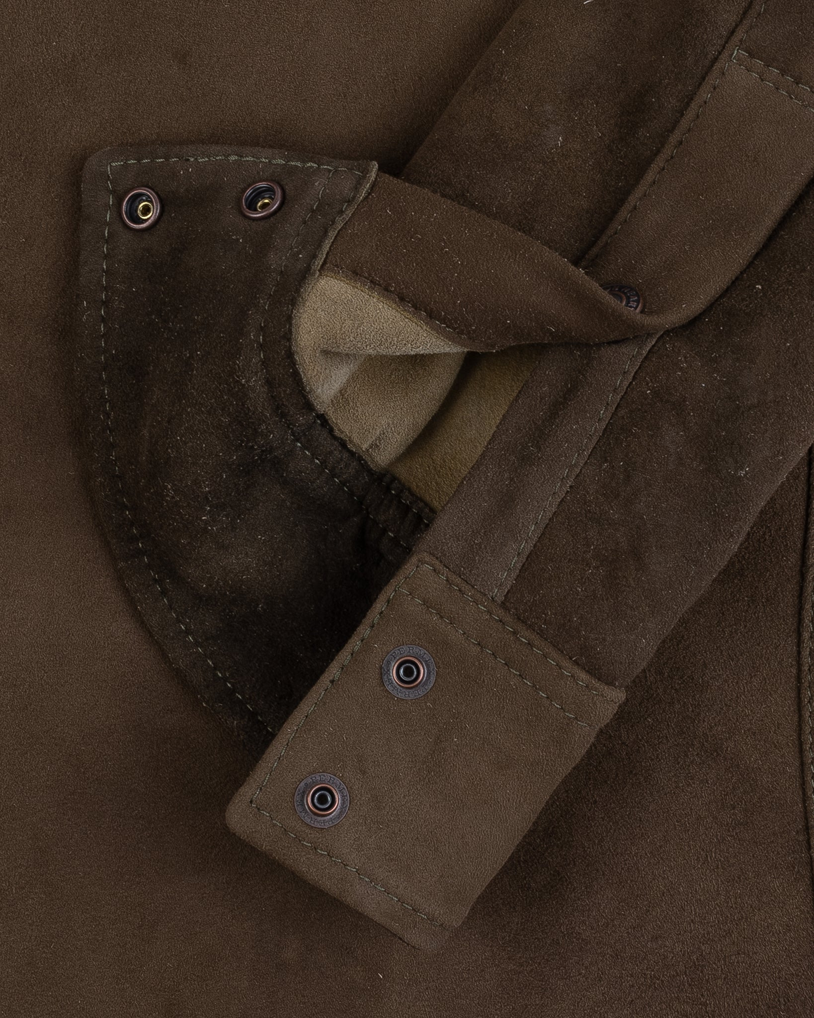 IHSB-BIGBUCK-OLV Deerskin Western Shirt 'The Big Buck' - Olive - 11