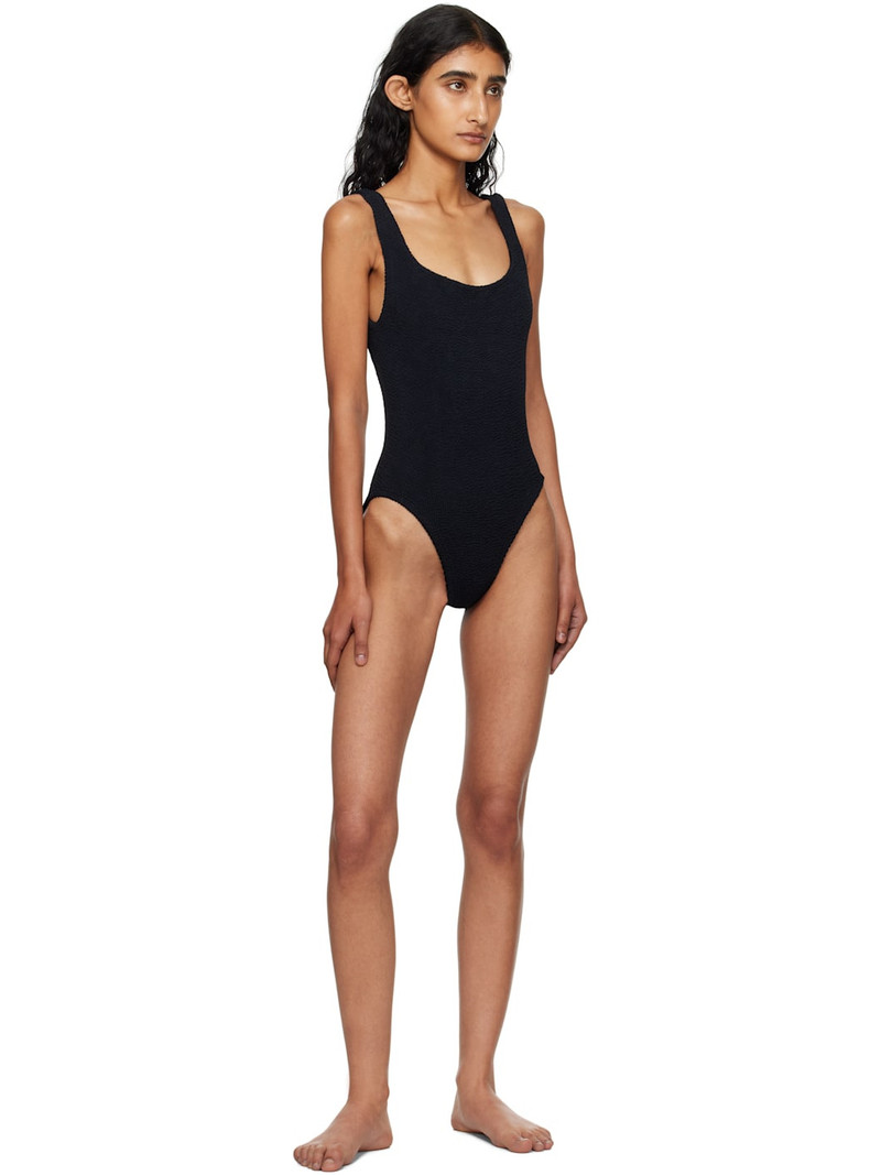 Hunza G Black Square Neck Swimsuit outlook