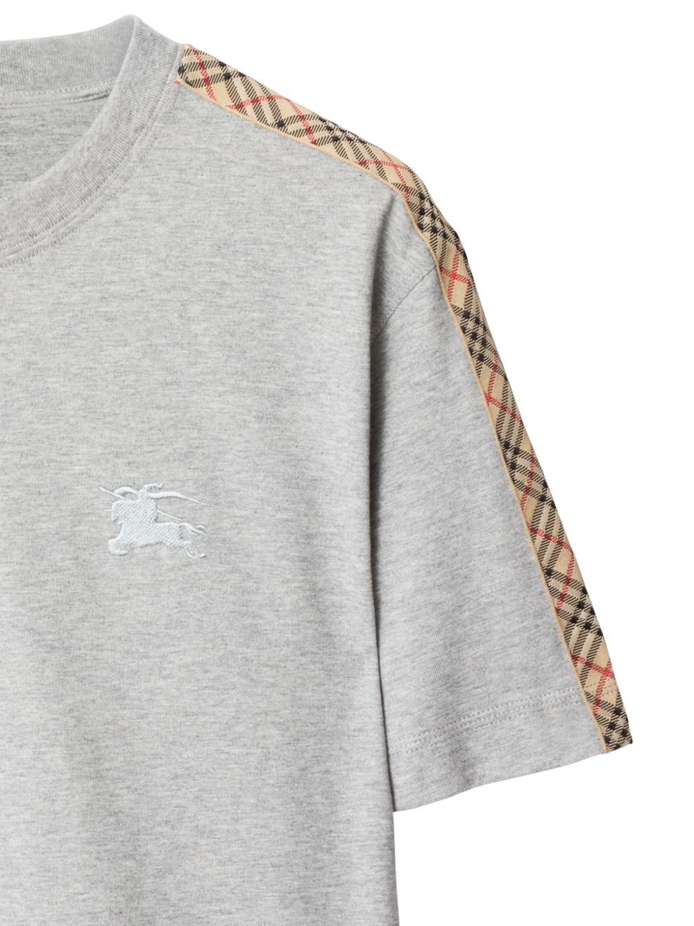Equestrian Knight check-trim T-shirt - 3