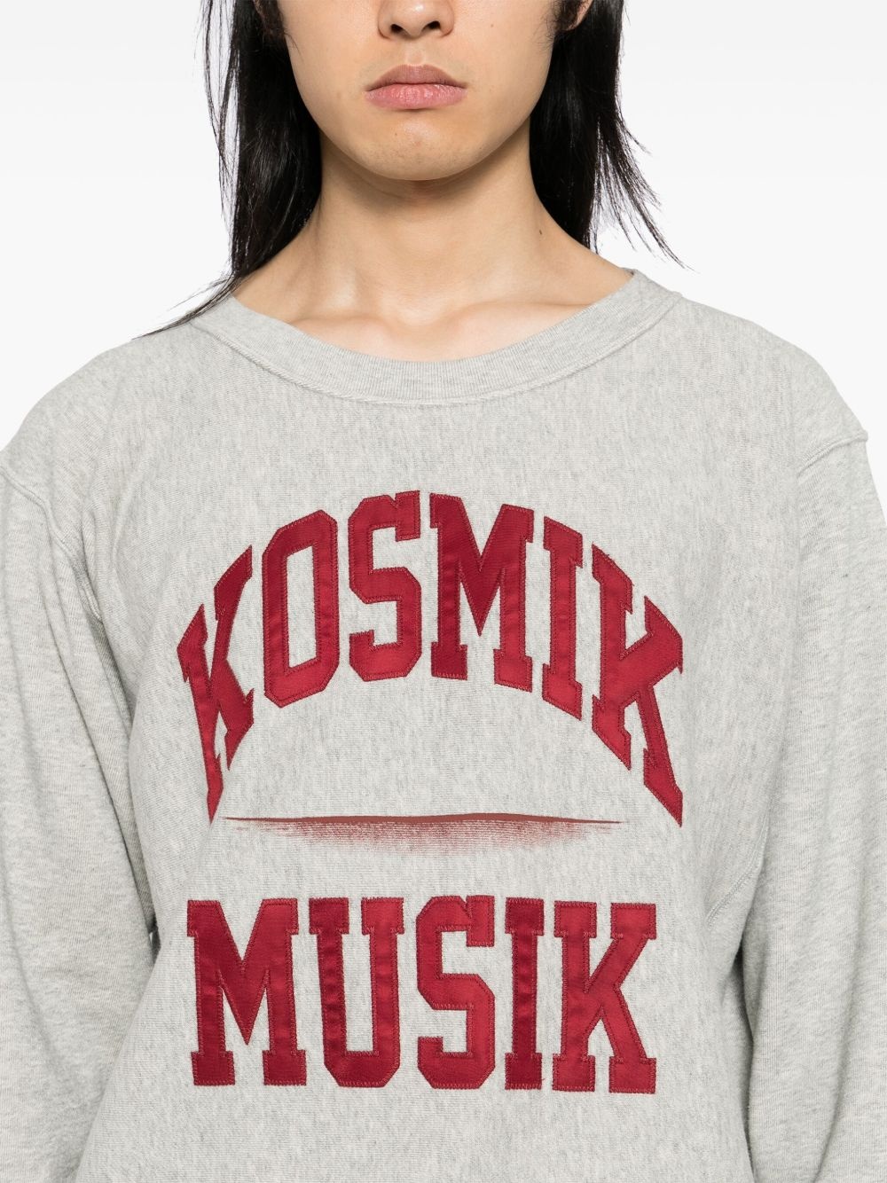 slogan print  sweater - 5