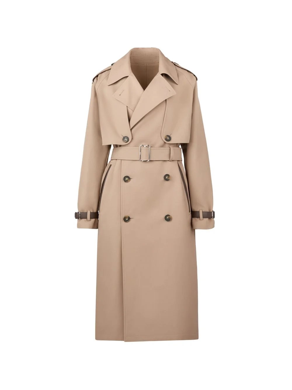 trench coat with removable cape - 1