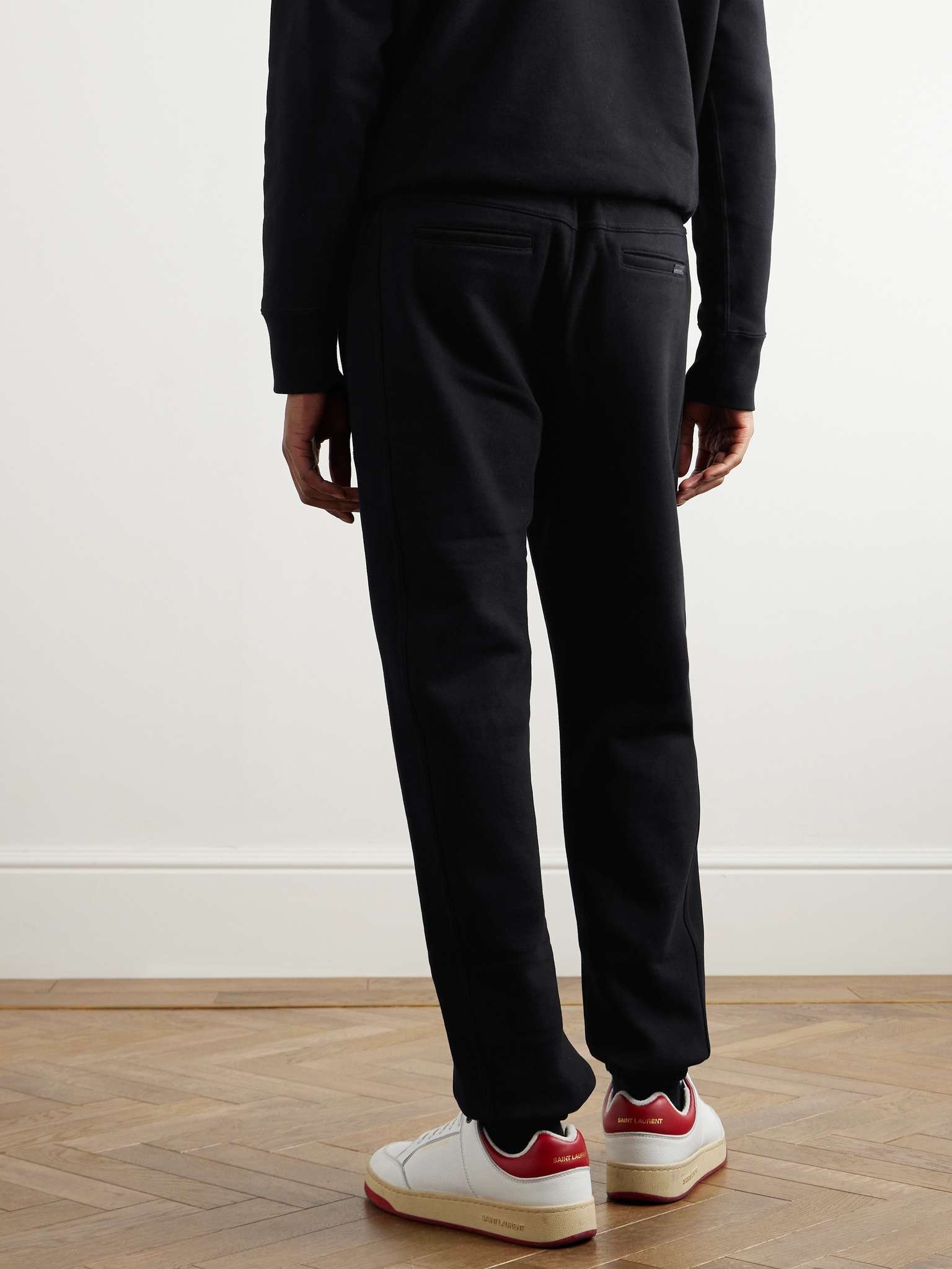 Logo-Embroidered Organic Cotton-Jersey Sweatpants - 4