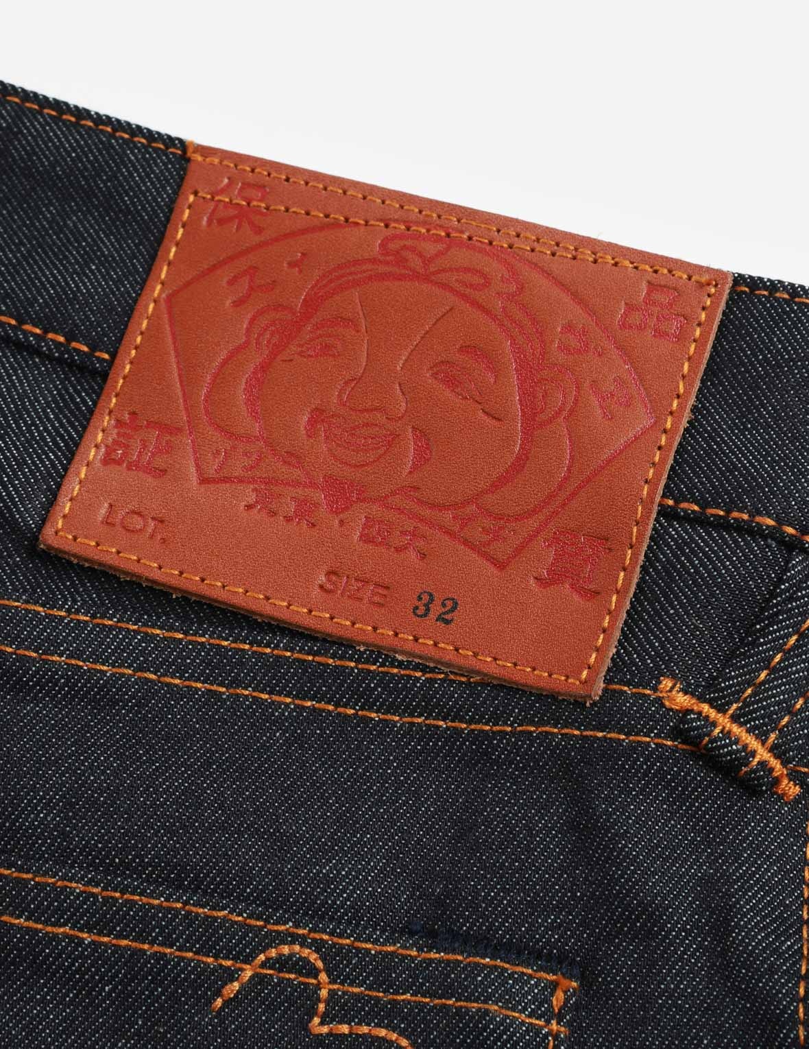 BROCADE SEAGULL AND KAMON APPLIQUÉ DENIM SHORTS - 10