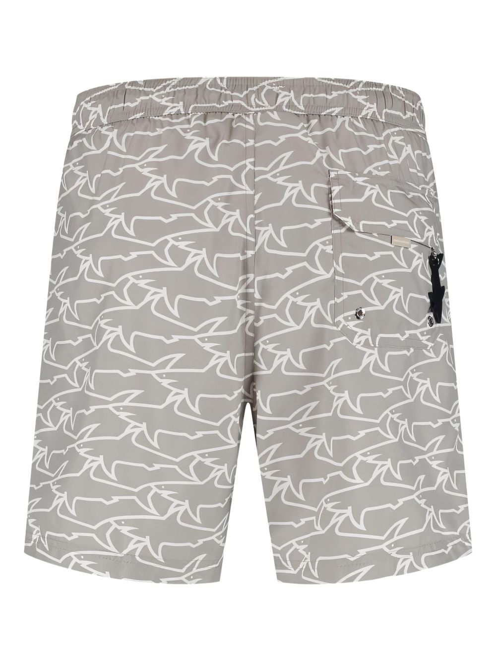 shark-print swim shorts - 2