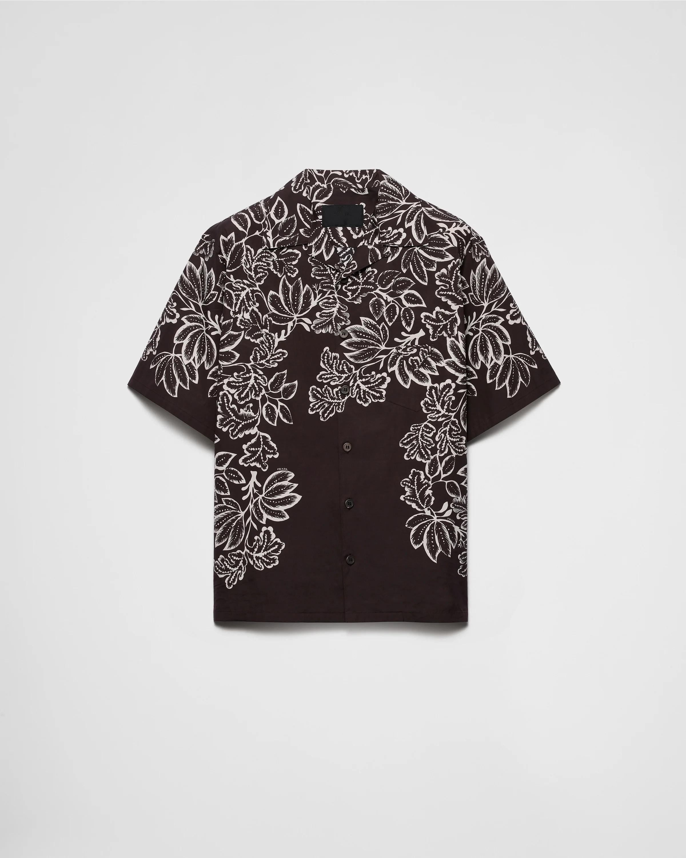 Printed cotton bowling shirt - 1