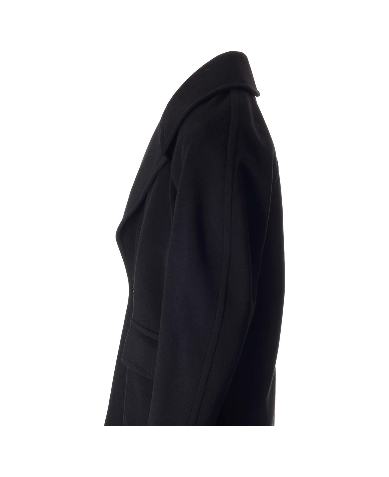 Wool And Cashmere Peacoat - 3