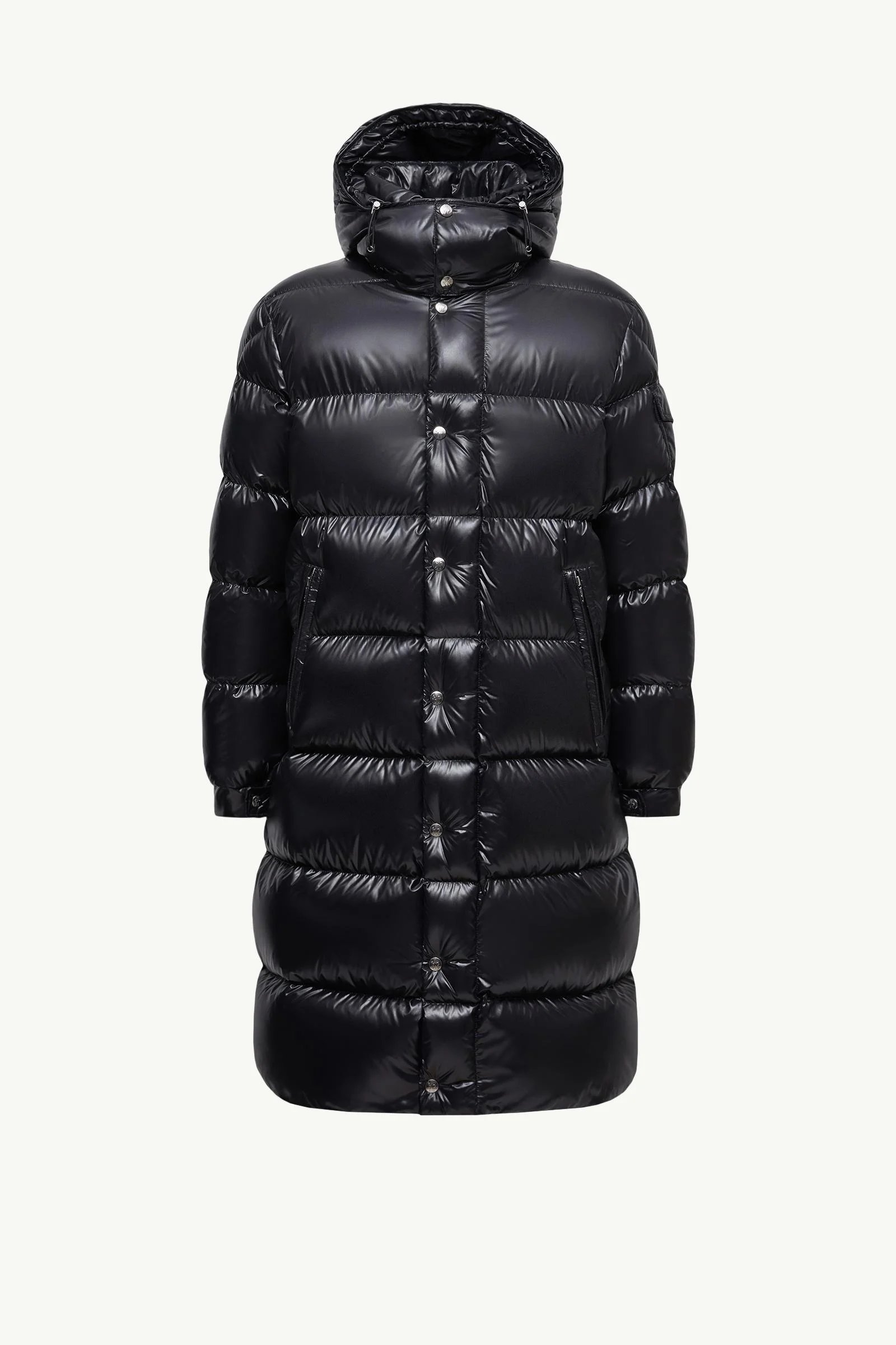 Hanoverian Hooded Square-Quilted Long Down Jacket - 1