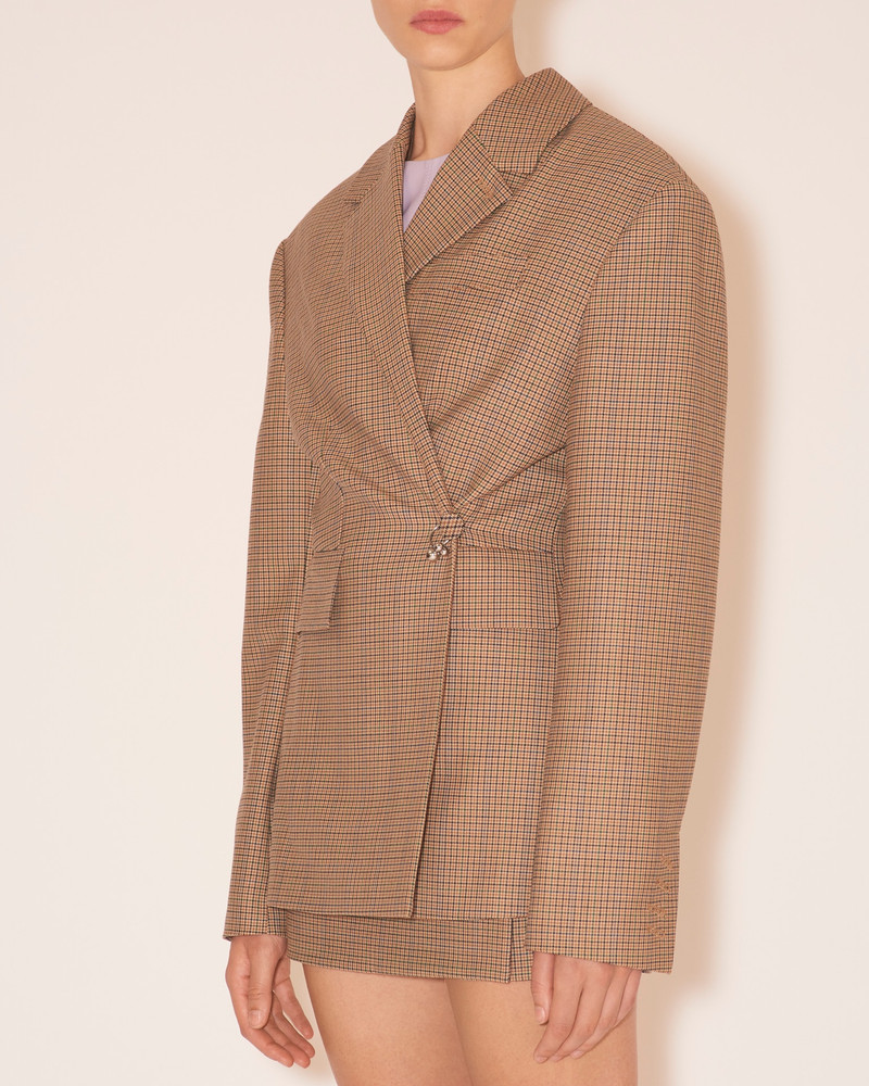 DANNI - Asymmetric blazer - Camel 6