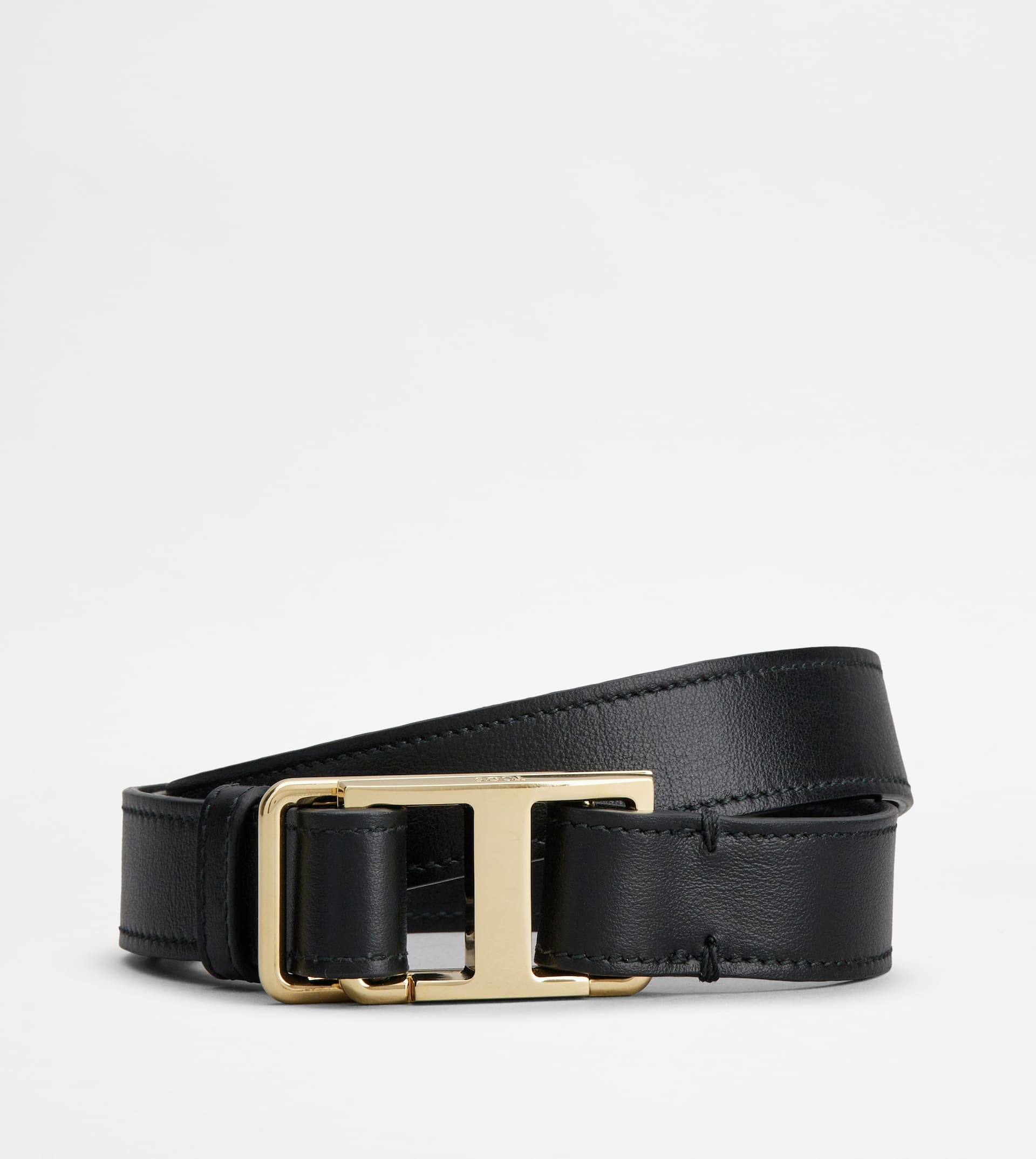 T TIMELESS BELT IN LEATHER - BLACK - 1