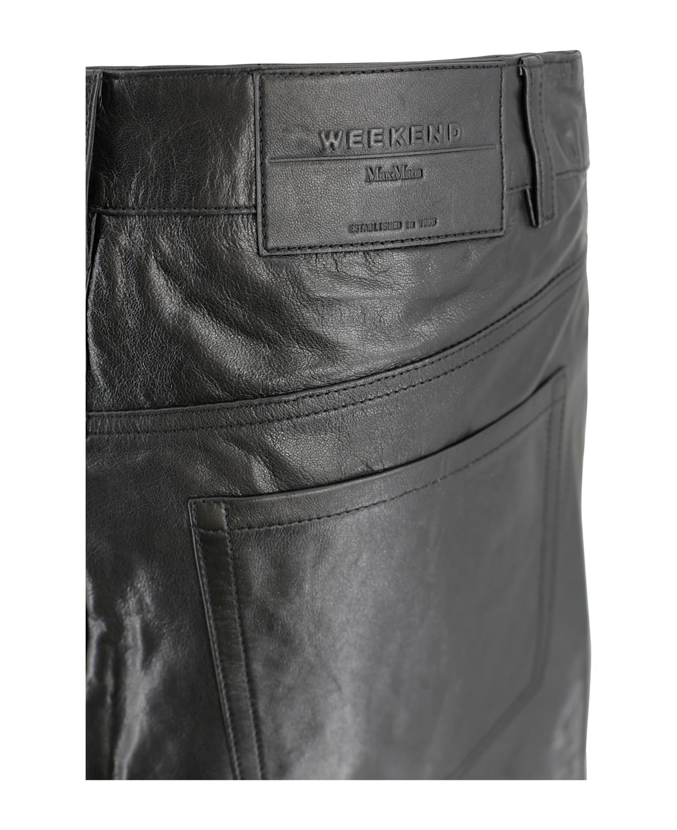 Nappa Leather Mini Skirt - 5
