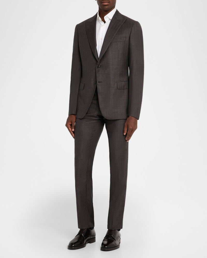 Brioni Mens Trevi Wool Peak Lapel Two-Piece Suit outlook
