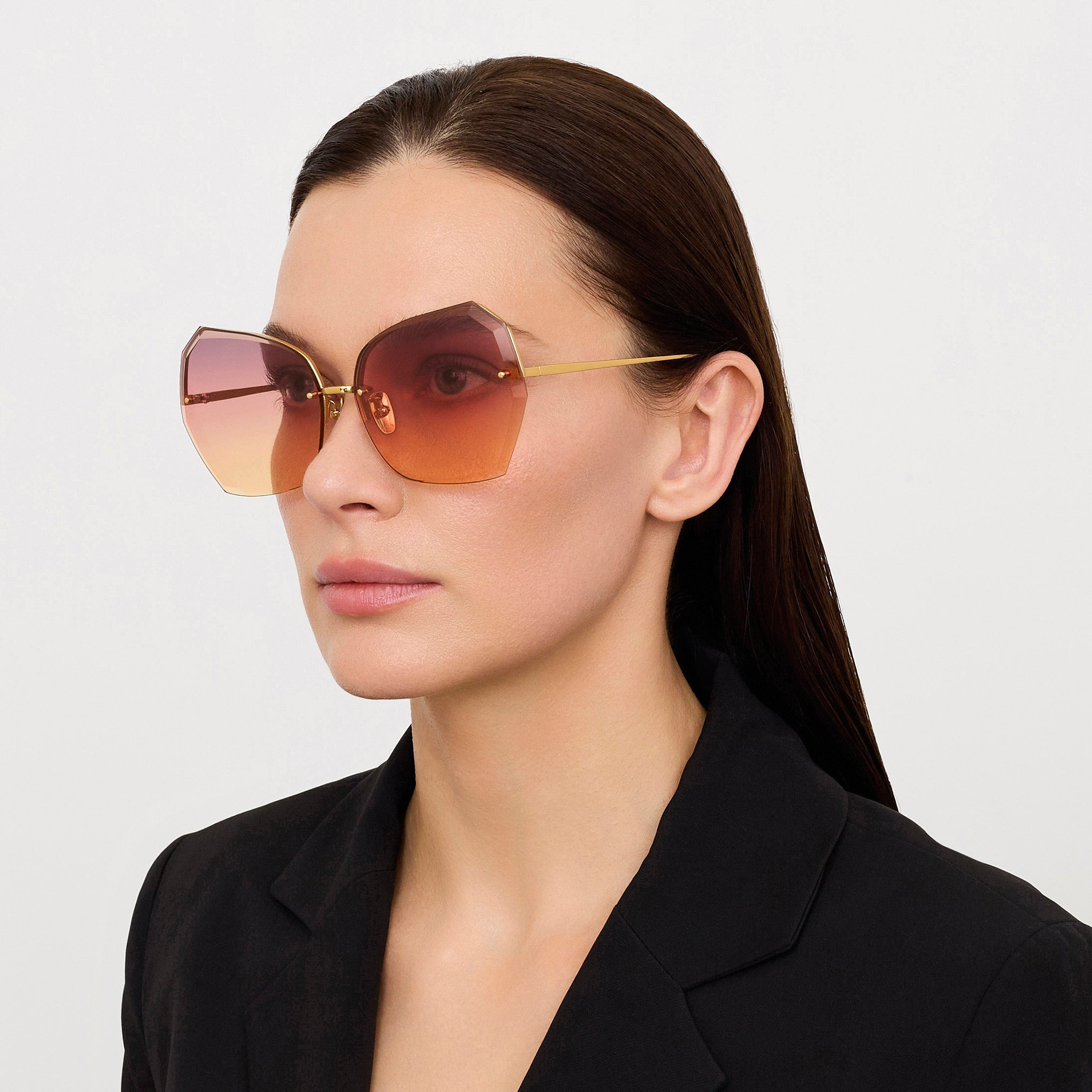 Lila Sunglasses in Sunset Gradient - 6