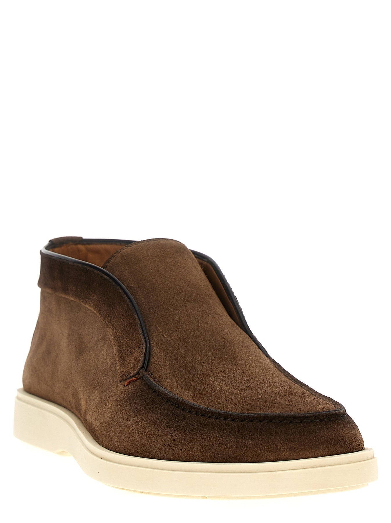 Suede Boots Boots, Ankle Boots Brown - 2