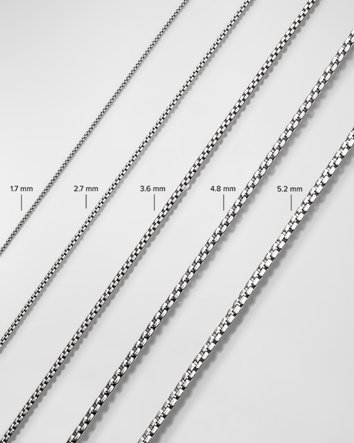 Men's 4mm Box Chain Bracelet in Silver - 4