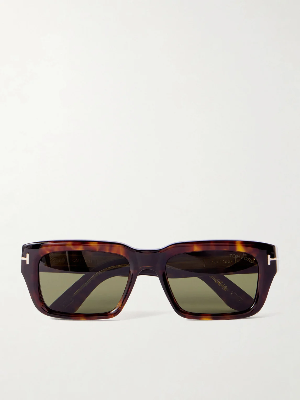 Icon Rectangular-Frame Tortoiseshell Acetate Sunglasses - 1