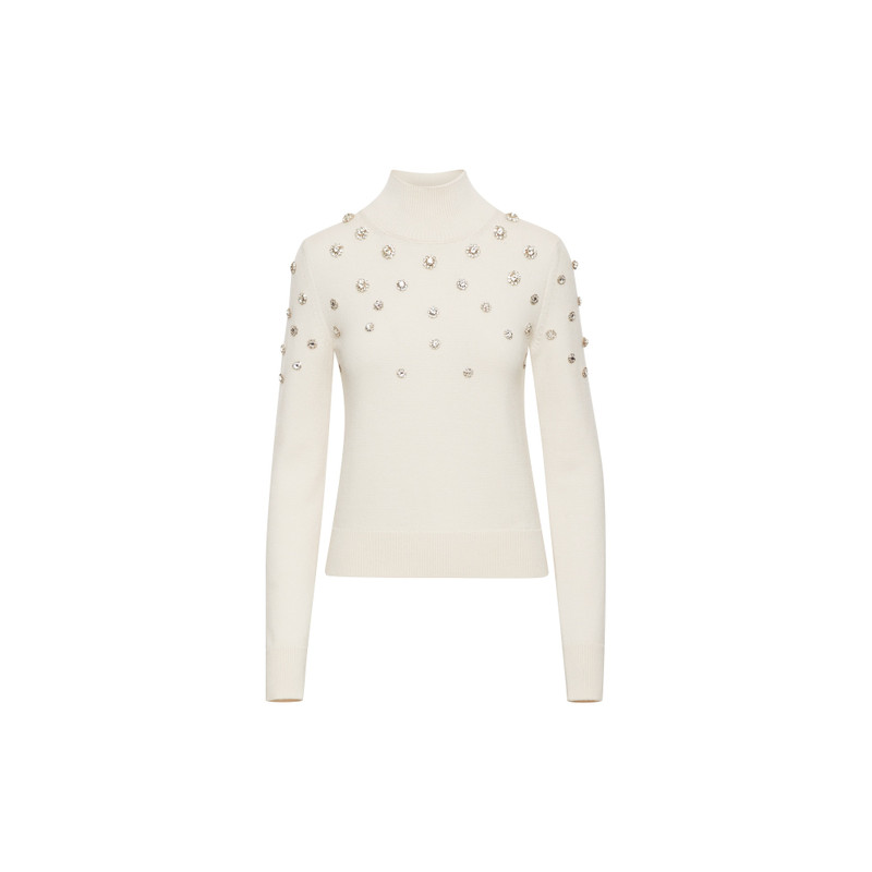 CRYSTAL EMBROIDERED TURTLENECK 5