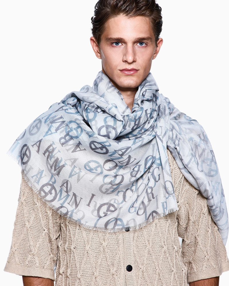 PRINTED CASHMERE AND MODAL STOLE 3