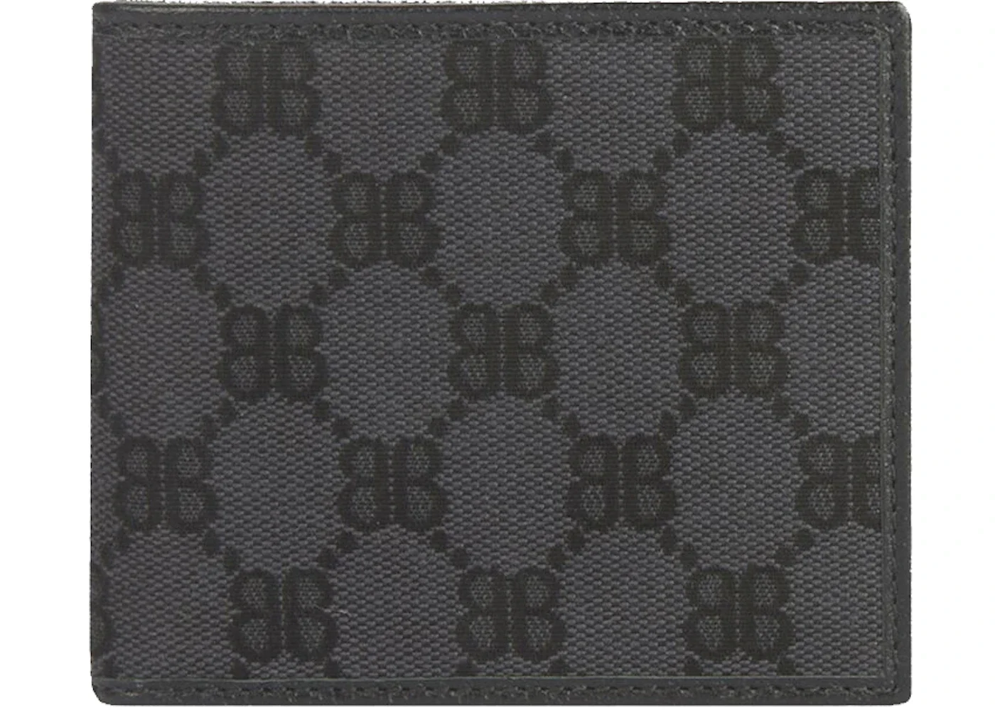 Gucci x Balenciaga The Hacker Project Bi-Fold Coin Wallet Black - 1