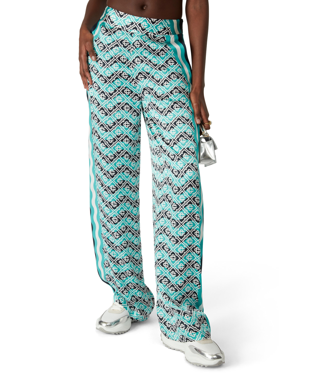 Monogram Wave Silk Trousers | Casablanca Paris - 4