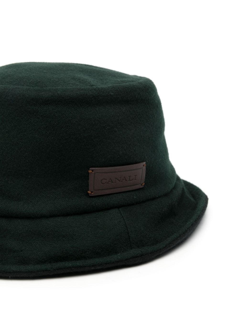 logo-patch bucket hat - 2