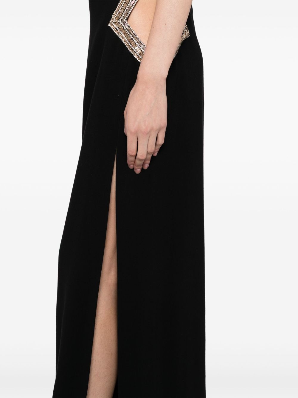 crystal-embellished dress - 5