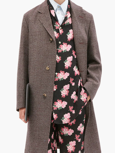 GUCCI Peony Fantasy camp-collar silk shirt outlook