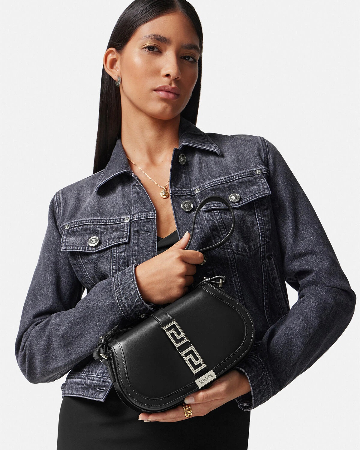 Greca Goddess Shoulder Bag - 4