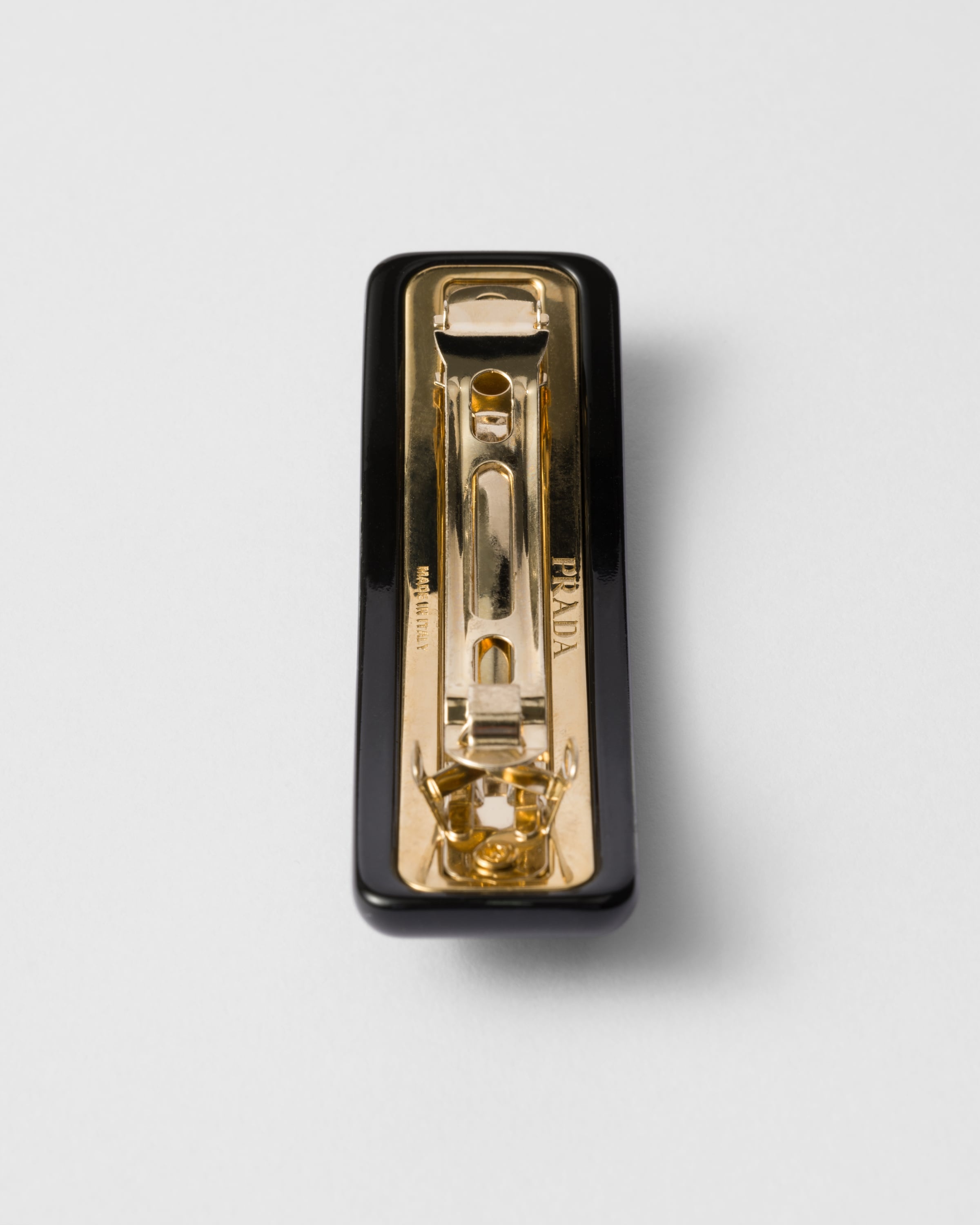 Plexiglas and metal hair clip - 2