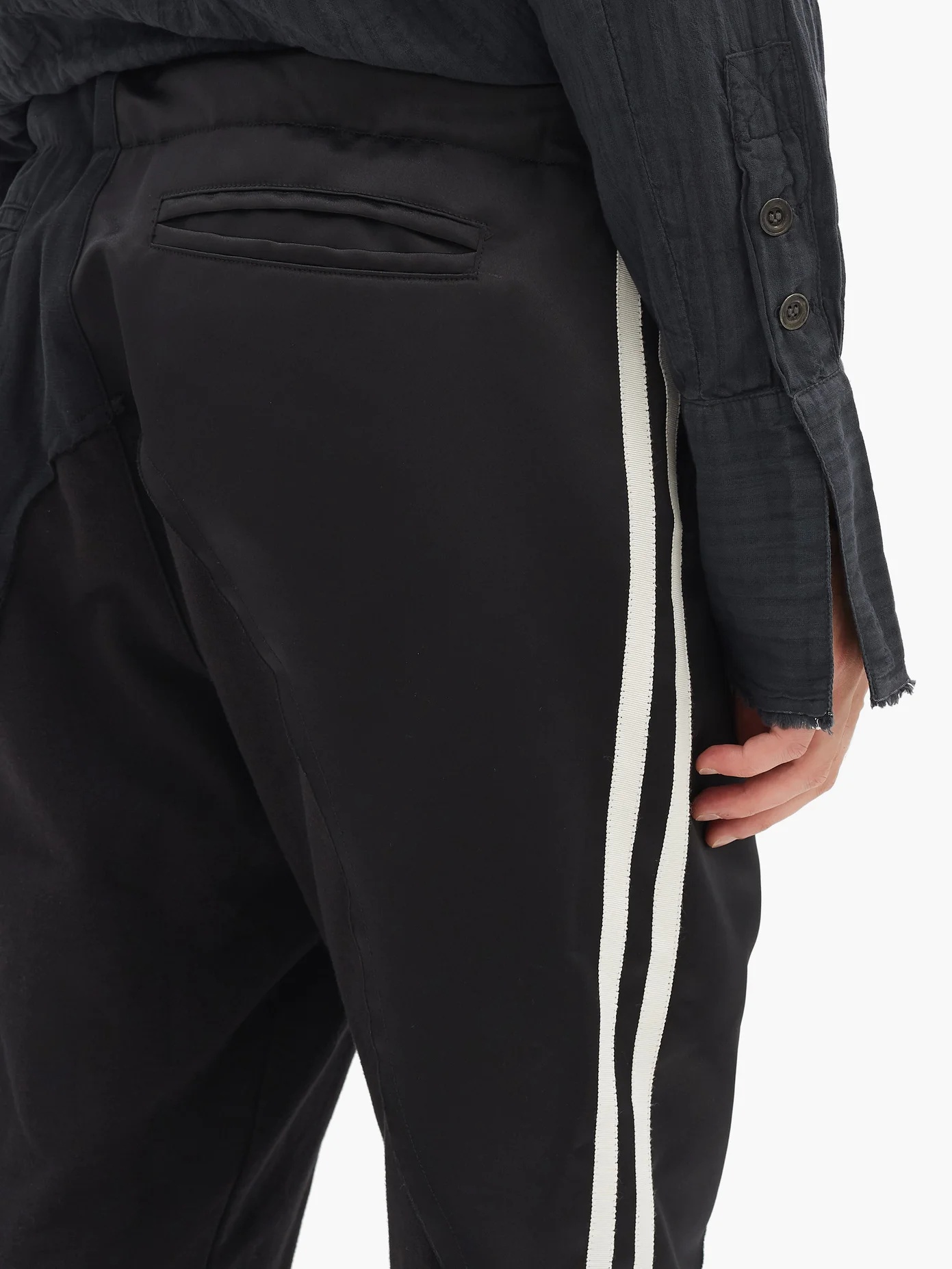 Baker Lounge side-stripe cotton-jersey track pants - 4