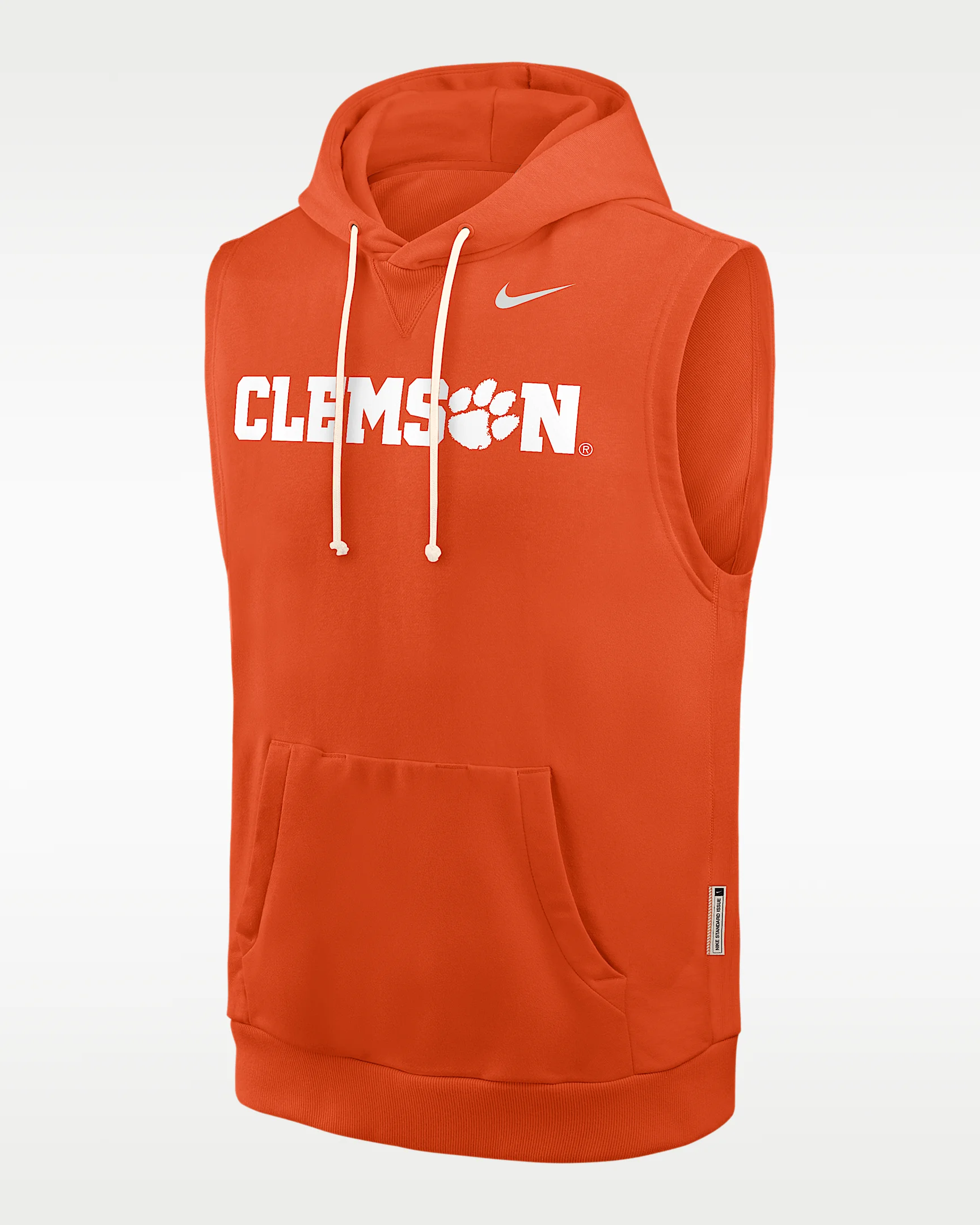 Clemson Sideline Men's Nike Dri-FIT College Sleeveless Pullover Hoodie - 1