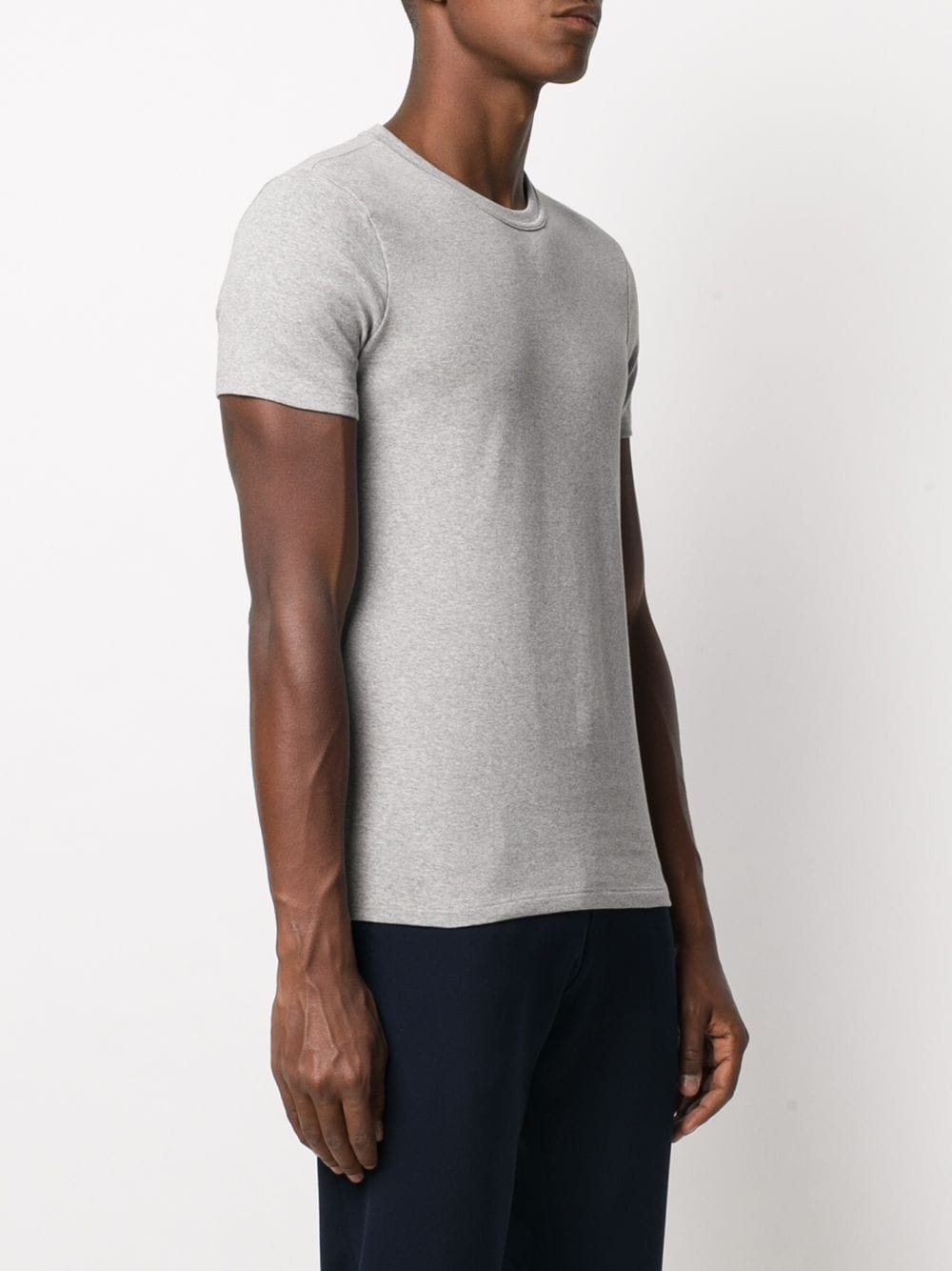 logo patch crew neck T-shirt - 3