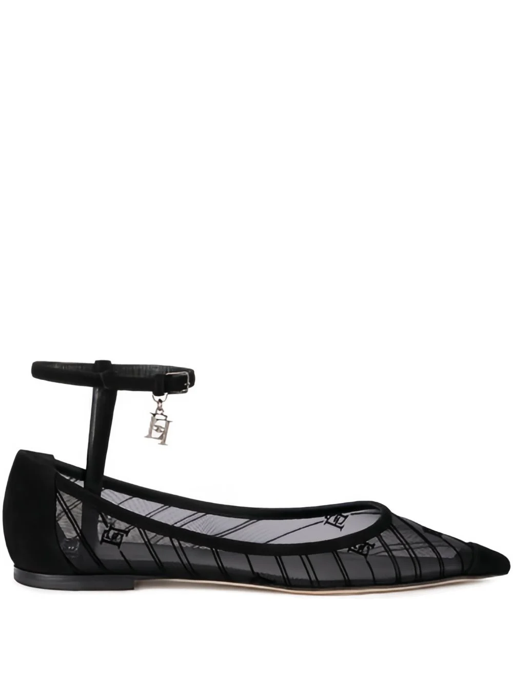 charm-detail ballet flats - 1