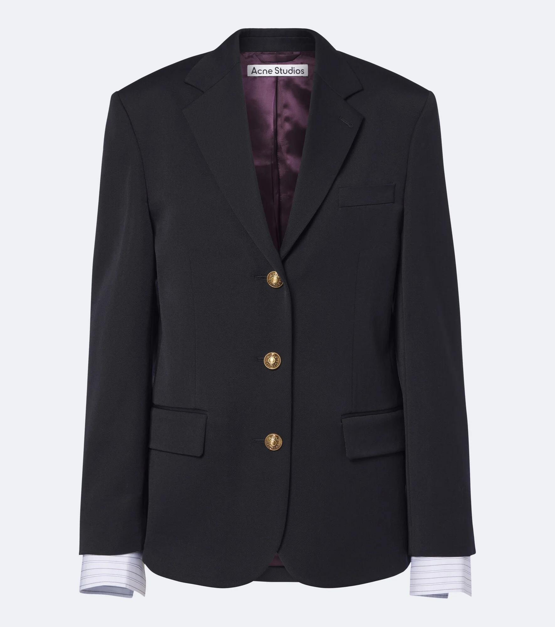 Layered wool blazer - 1