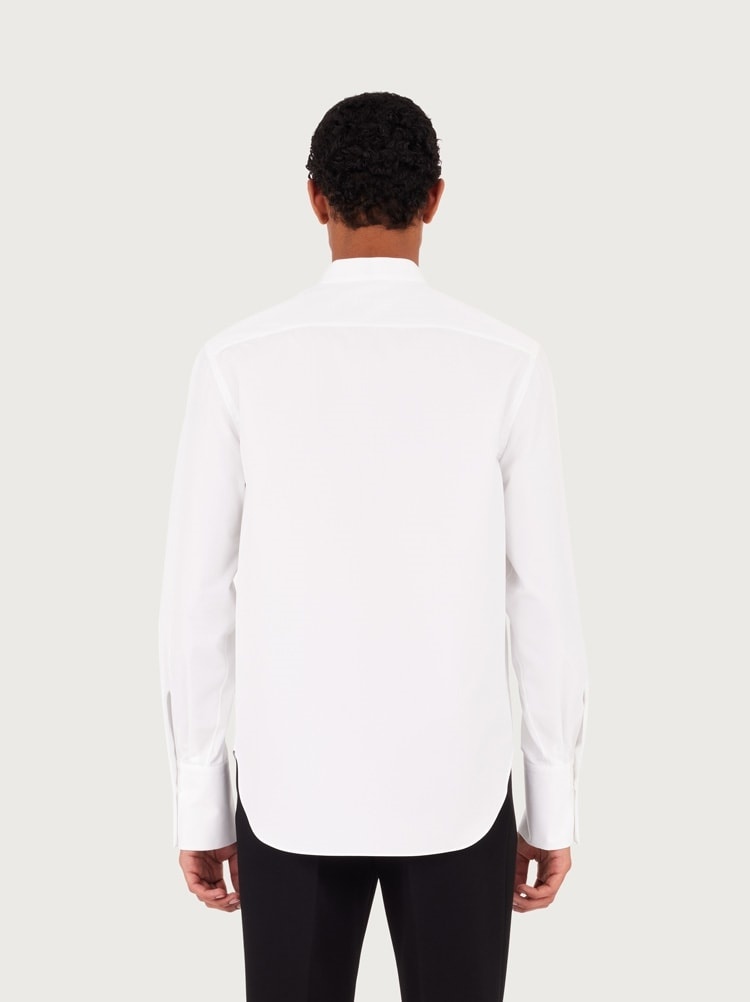 COTTON STRETCH TUXEDO SHIRT - 3