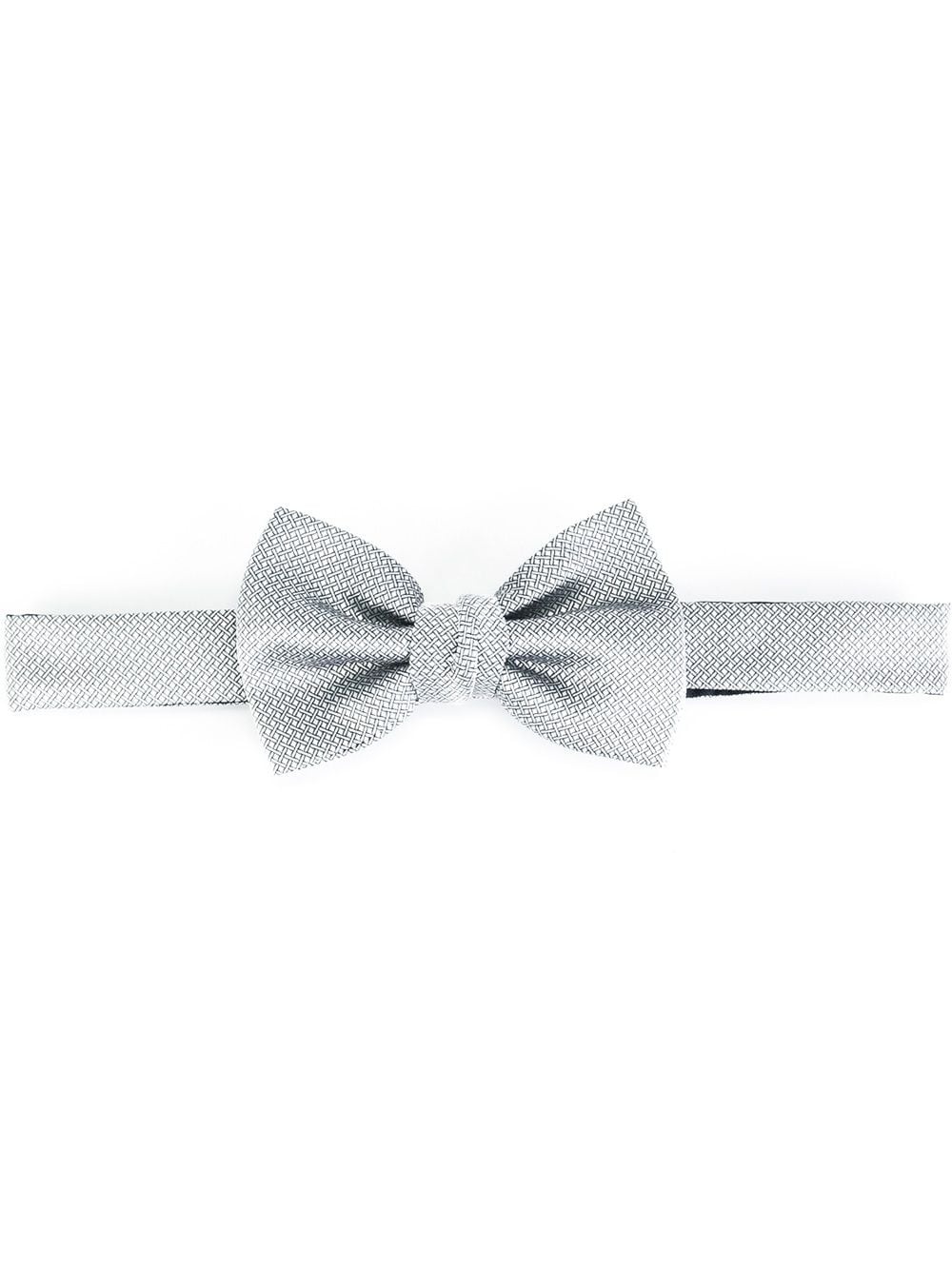 crisscross stitching bow tie - 1