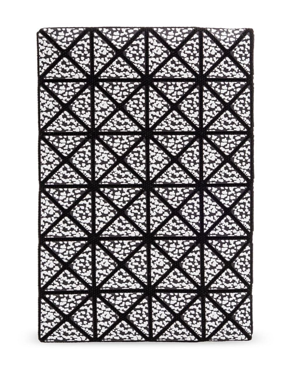 geometric-pattern cotton card case - 2