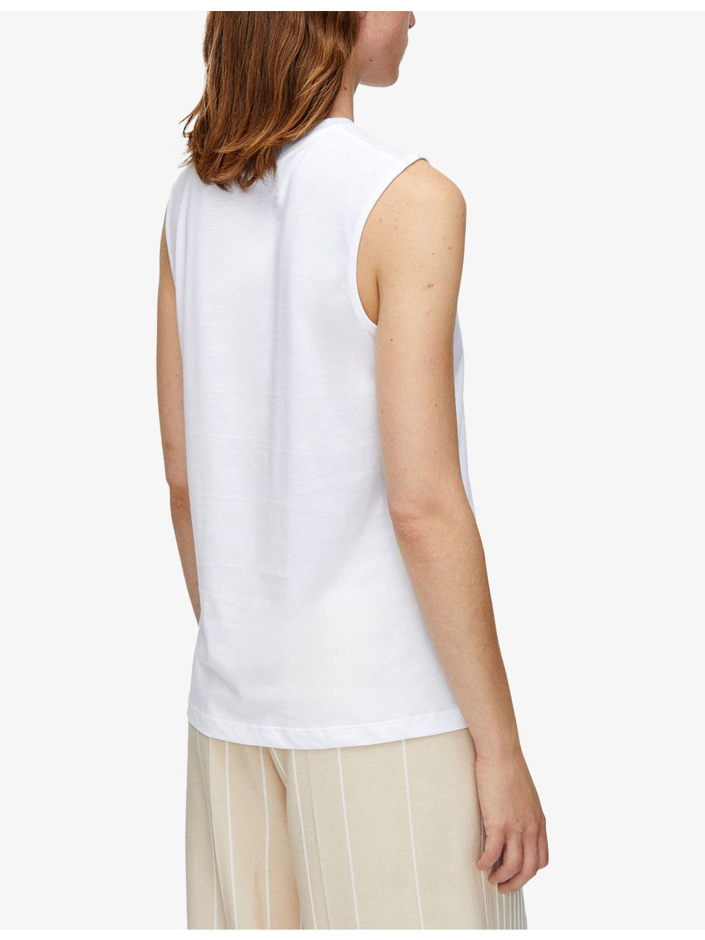 Cotton-Silk Jersey Tank Top - 4