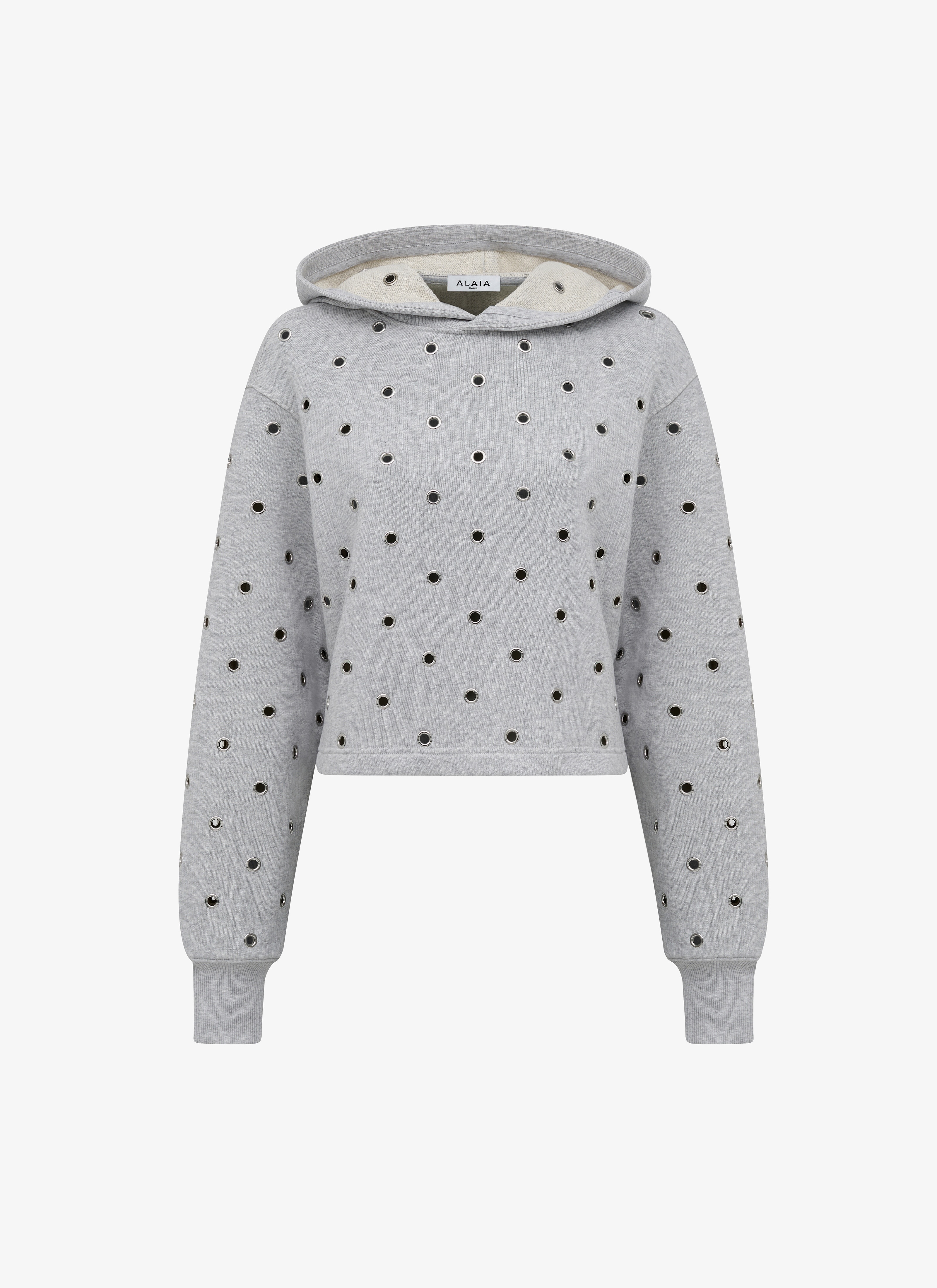 EYELET HOODIE - 1