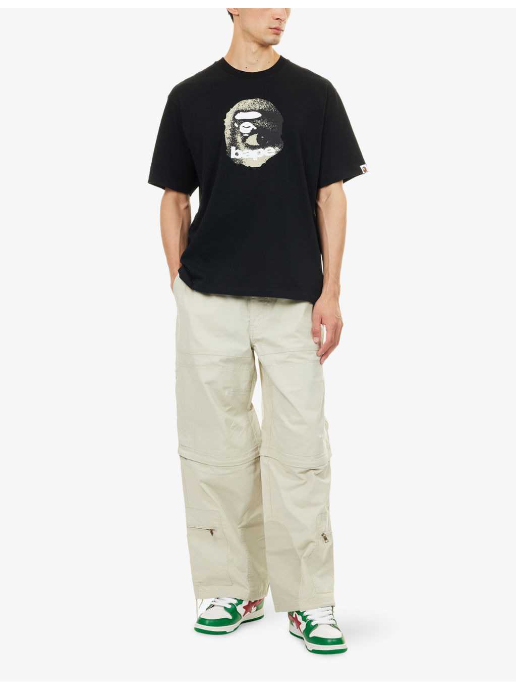 Bape Ape Head Graphic-Print Cotton T-Shirt - 2