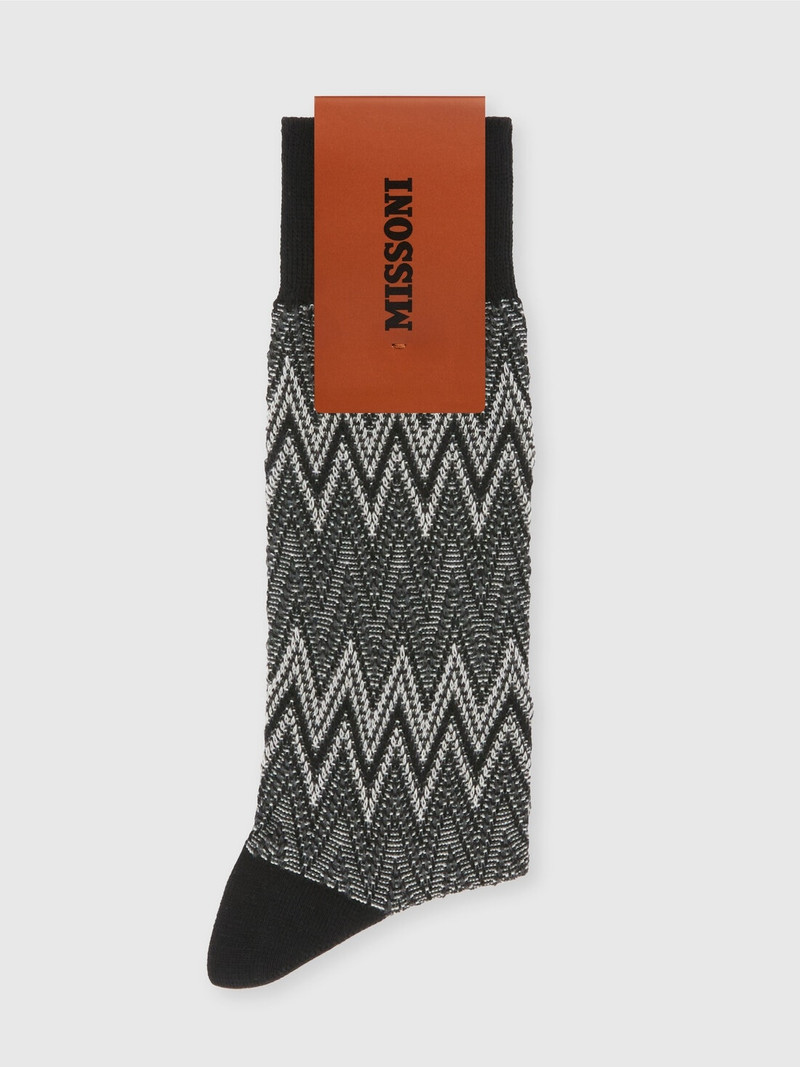 Missoni Zig zag cotton blend socks outlook