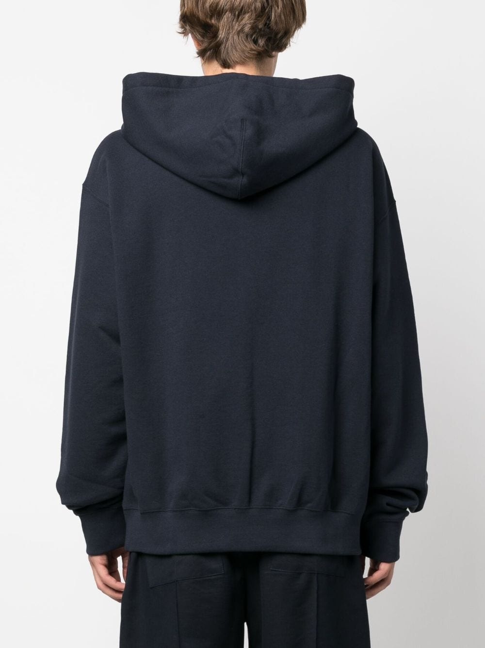logo-patch zip-up hoodie - 4