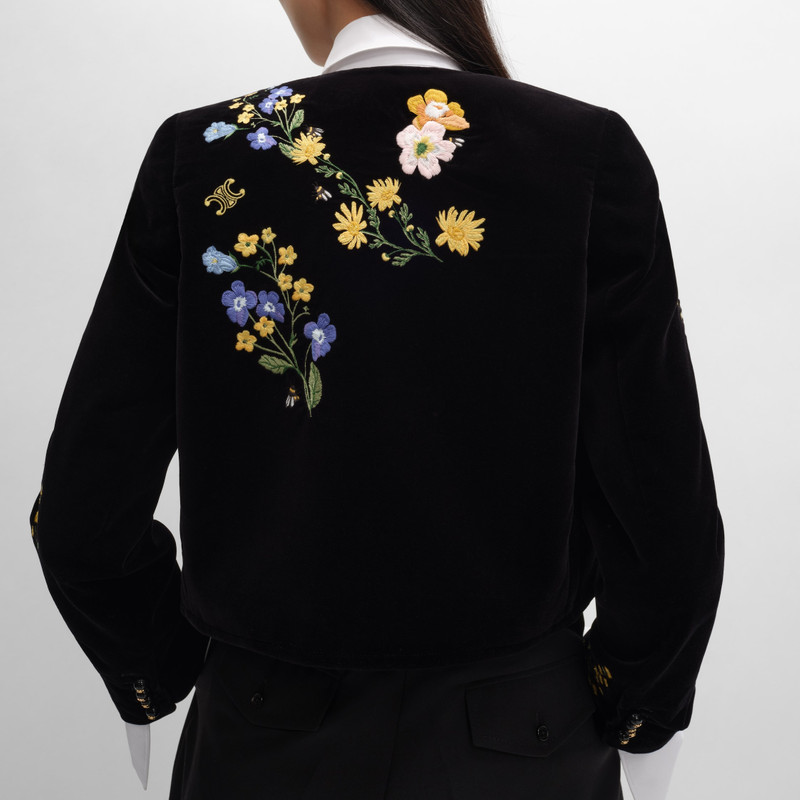 embroidered icone jacket IN velvet 3